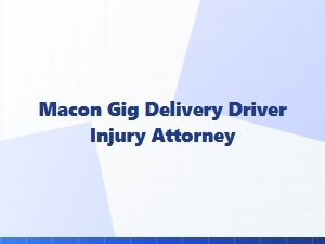 Macon Delivery Driver Injury Attorney